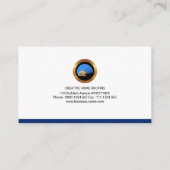 Dynamic Concise Retro Column Roofing Specialist Visitekaartje (Achterkant)