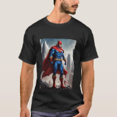 Dynamic Defender: Superheld in actie T-shirt (Voorkant)