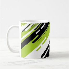 Dynamic Diagonal Striped Abstract Design Koffiemok