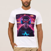 Dynamic DJ Control: Speel Button Logo T-Shirt Desi (Voorkant)