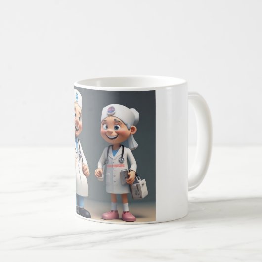 Dynamic Duo: Mok van het team van verpleegkundigen (Voorkant rechts)