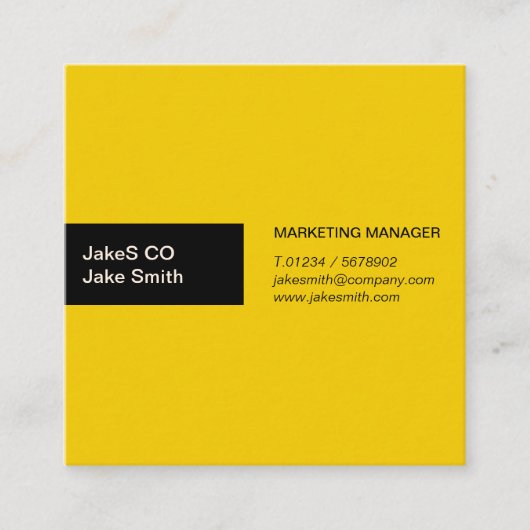 Dynamic Duo Vierkante Visitekaartje (Voorkant)