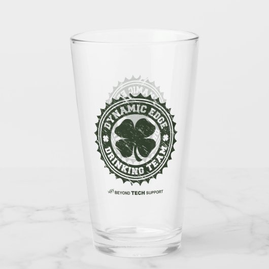 Dynamic Edge Drink Team Glass Cup Glas (Achterkant)