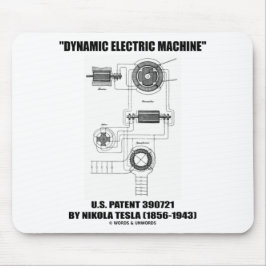 Dynamic Electric Machine US Patent 390721 van Tesl Muismat