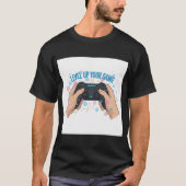 Dynamic Esports Champion Gaming Controller Design T-shirt (Voorkant)