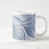 Dynamic Fantasy Abstract Blue Tones Fractal Art Grote Koffiekop (Rechts)