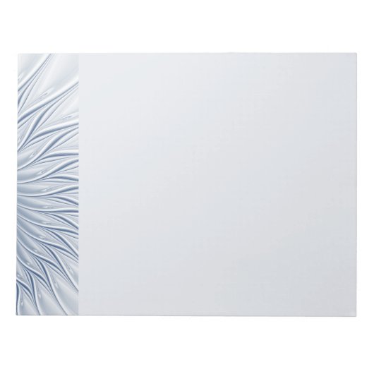 Dynamic Fantasy Abstract Blue Tones Fractal Art Notitieblok (Voorkant)