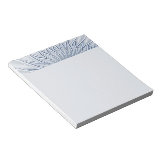 Dynamic Fantasy Abstract Blue Tones Fractal Art Notitieblok (Schuin)