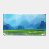 "Dynamic Football Field Desk Mat - Blue Energy Dig (Voorkant)