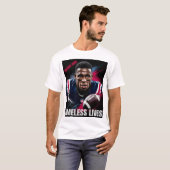 Dynamic Football Player Portrait Timeless Lives t T-shirt (Voorkant volledig)