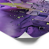 "Dynamic Fragments" Hedendaagse Abstracte kunst Perfect Poster (Hoek)