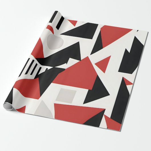 Dynamic Geometric Abstraction Cadeaupapier (Uitgerold)