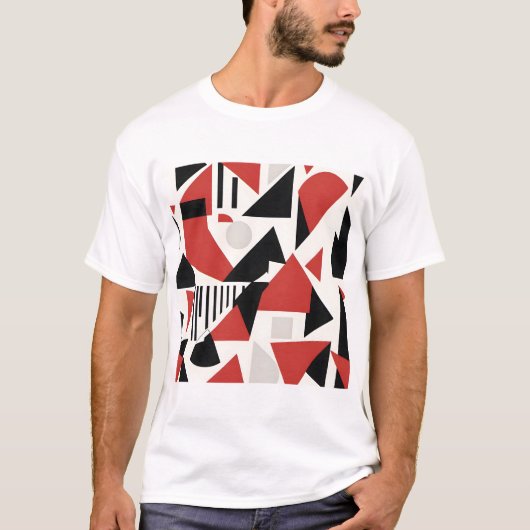 Dynamic Geometric Abstraction T-shirt (Voorkant)