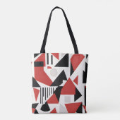 Dynamic Geometric Abstraction Tote Bag (Achterkant)