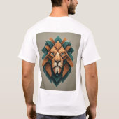 Dynamic Geometric Lion Logo T-shirt (Achterkant)