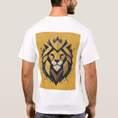 Dynamic Geometric Lion Logo T-shirt" T-shirt (Achterkant)