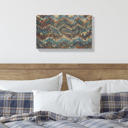 Dynamic Geometric Pattern Wall Art Canvas Afdruk (Insitu (Slaapkamer))