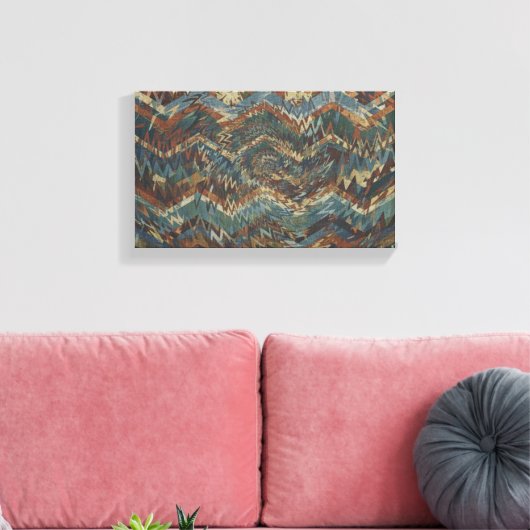 Dynamic Geometric Pattern Wall Art Canvas Afdruk (Insitu (Woonkamer))