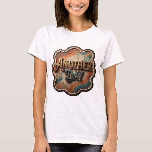 Dynamic Gold ANOTHER DAY Print T-shirt (Voorkant)
