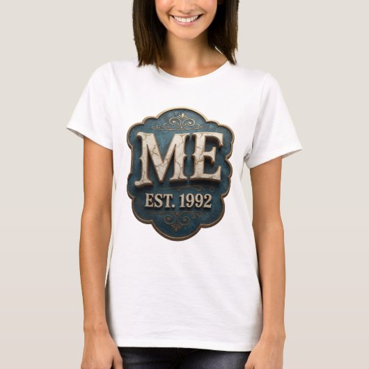 Dynamic Gold ME OPGERICHT 1992 Modern Design T-shirt (Voorkant)