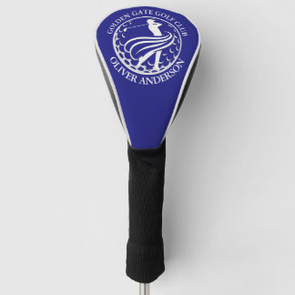 Dynamic Golfer Silhouette gepersonaliseerd Golfheadcover