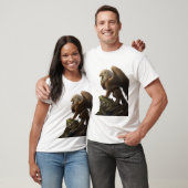 Dynamic Griffin Roar Fantasy Art T-shirt (Unisex)