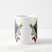 Dynamic Grinch With Festive Design Breaking wall Koffiemok (Center)