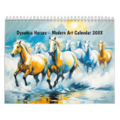Dynamic Horses – Modern Art Calendar 2026 Kalender (Hoes)