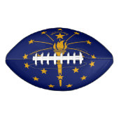 Dynamic Indiana State Flag Graphic op een American Football (Voorkant)