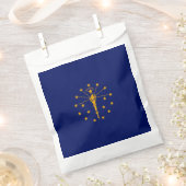Dynamic Indiana State Flag Graphic op een Bedankzakje (Geknipt)