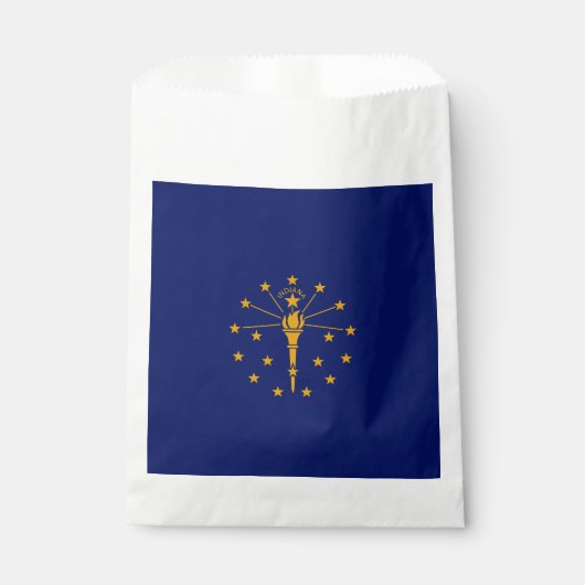 Dynamic Indiana State Flag Graphic op een Bedankzakje (Voorkant)