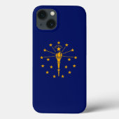 Dynamic Indiana State Flag Graphic op een Case-Mate iPhone Case (Achterkant)