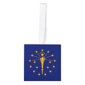 Dynamic Indiana State Flag Graphic op een Decoratie (Voorkant)