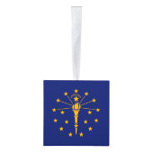 Dynamic Indiana State Flag Graphic op een Decoratie (Rechts)
