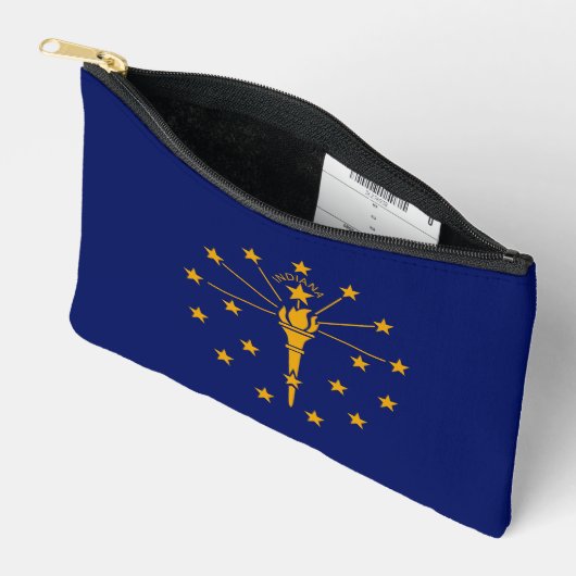 Dynamic Indiana State Flag Graphic op een Etui (Open)