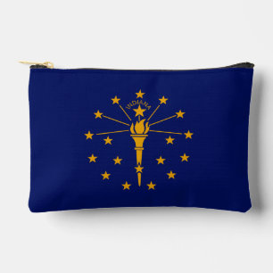 Dynamic Indiana State Flag Graphic op een Etui