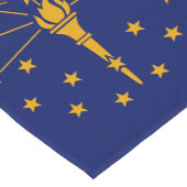 Dynamic Indiana State Flag Graphic op een Korte Tafelloper (Hoek)