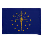 Dynamic Indiana State Flag Graphic op een Kussensloop (Voorkant)