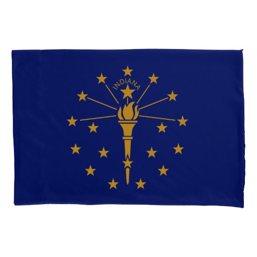 Dynamic Indiana State Flag Graphic op een Kussensloop (Voorkant)