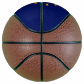 Dynamic Indiana State Flag Graphic op een Mini Basketbal (Rechts)