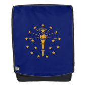 Dynamic Indiana State Flag Graphic op een Rugtassen (Voorkant)