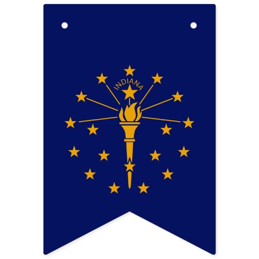 Dynamic Indiana State Flag Graphic op een Vlaggetjes (Tweede vlag)