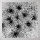 Dynamic Ink Splatter Abstract Coloring Page  Poster (Voorkant)