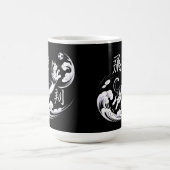 Dynamic Leaping Cat Mug - for Cat Lovers & Soccer  Koffiemok (Center)