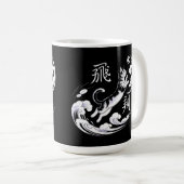 Dynamic Leaping Cat Mug - for Cat Lovers & Soccer  Koffiemok (Voorkant rechts)