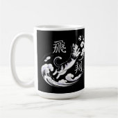 Dynamic Leaping Cat Mug - for Cat Lovers & Soccer  Koffiemok (Links)