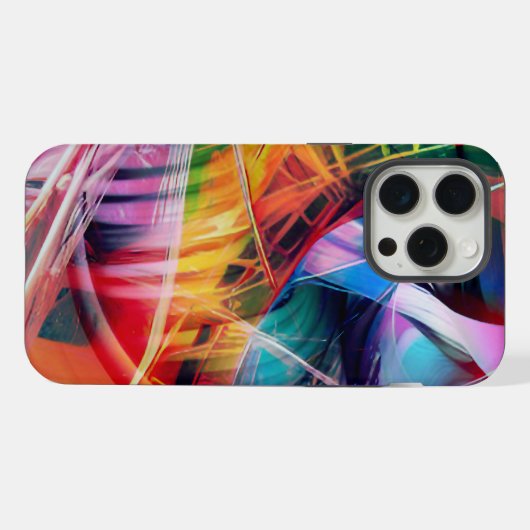 Dynamic Lines Abstraction iPhone Hoesje (Achterkant horizontaal)