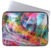 Dynamic Lines Abstraction Laptop Sleeve (Voorkant)