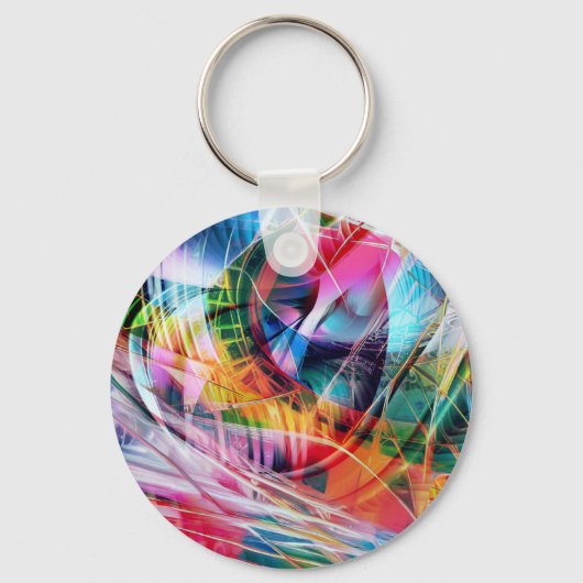 Dynamic Lines Abstraction Sleutelhanger (Voorkant)