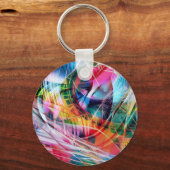 Dynamic Lines Abstraction Sleutelhanger (Voorkant)